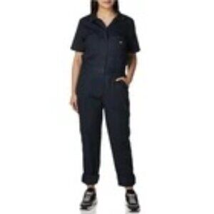 Dickies Temp-iQ Short Sleeve Coverall Womens Medium Navy Blue Workwear Uniform